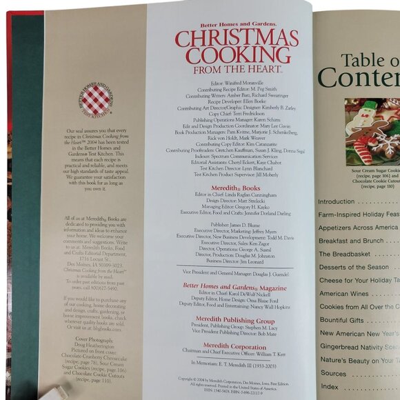 Better Homes Christmas Cooking from the Heart 2004 Best of Christmas Lot of 2 - Picture 8 of 10